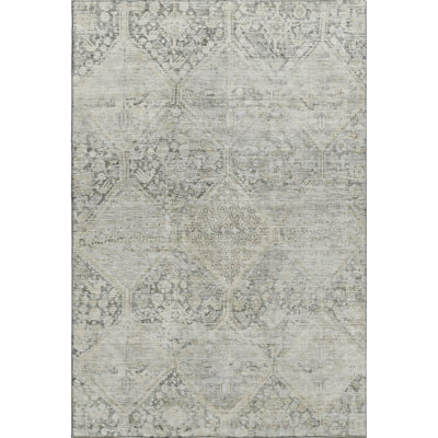 Premium Machine Washable Bucz AMF1745 Geometric Rug
