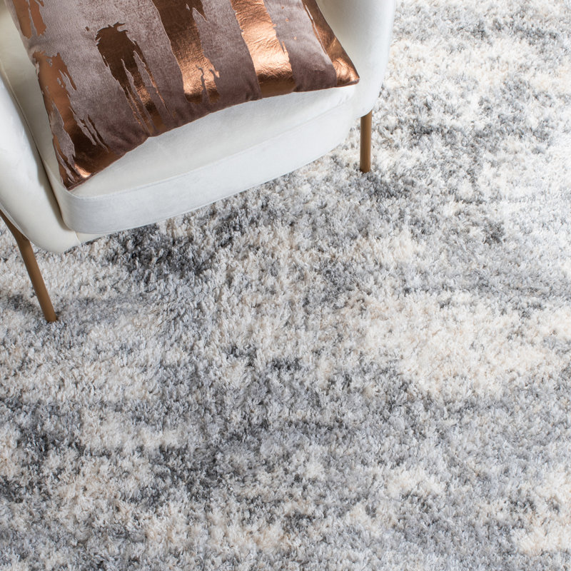 Tapis ivoire / gris Hast, Rectangle 9 pi x 12 pi