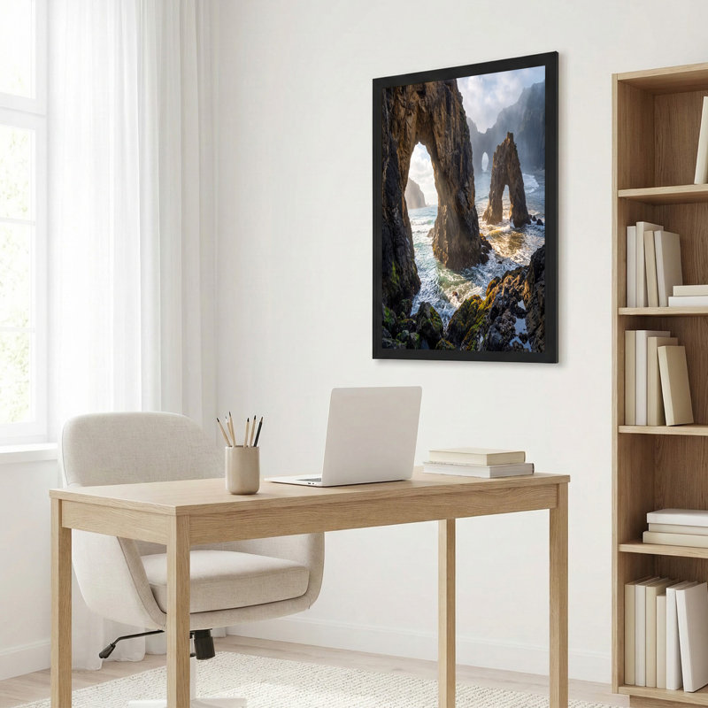 Art mural sur toile Mossy Rock Archway, H 20 po x l 30 po