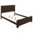 Wood Queen Panel Bed  Cocoa