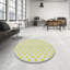 Blanc géométrique/jaune Tapis décoratif-1638635253
