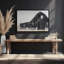 Impression sur toile patinée noir vieilli II dans un cadre doré, 24 po x 36 po-1517339238-1517339225