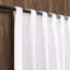 Rideaux à double couche en coton blanc (108 po x 50 po) - Filtration de la lumière-342533689