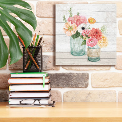 "Epic Graffiti" Pastel Flower Market 13 "par Mary Urban, art mural sur toile