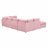 Arvill Amuri 129'' Wide Symmetrical Modular Corner Sectional with Ottoman-246711781