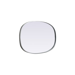 Sabine Metal Curved Oval Wall Mirror