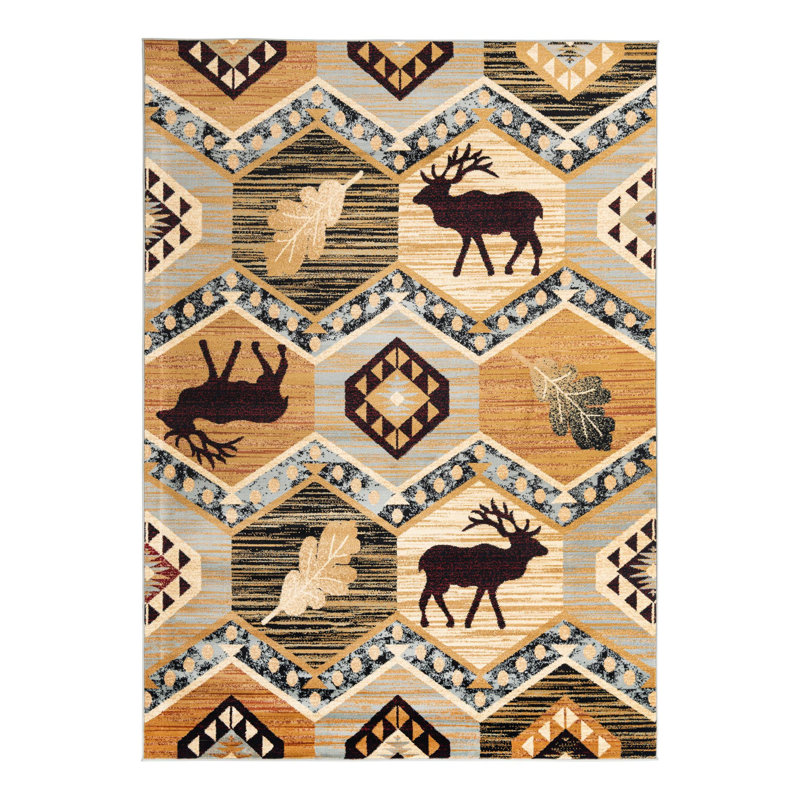 Pioneer Geometric Indoor Rug, Rectangle 7'1" x 10'
