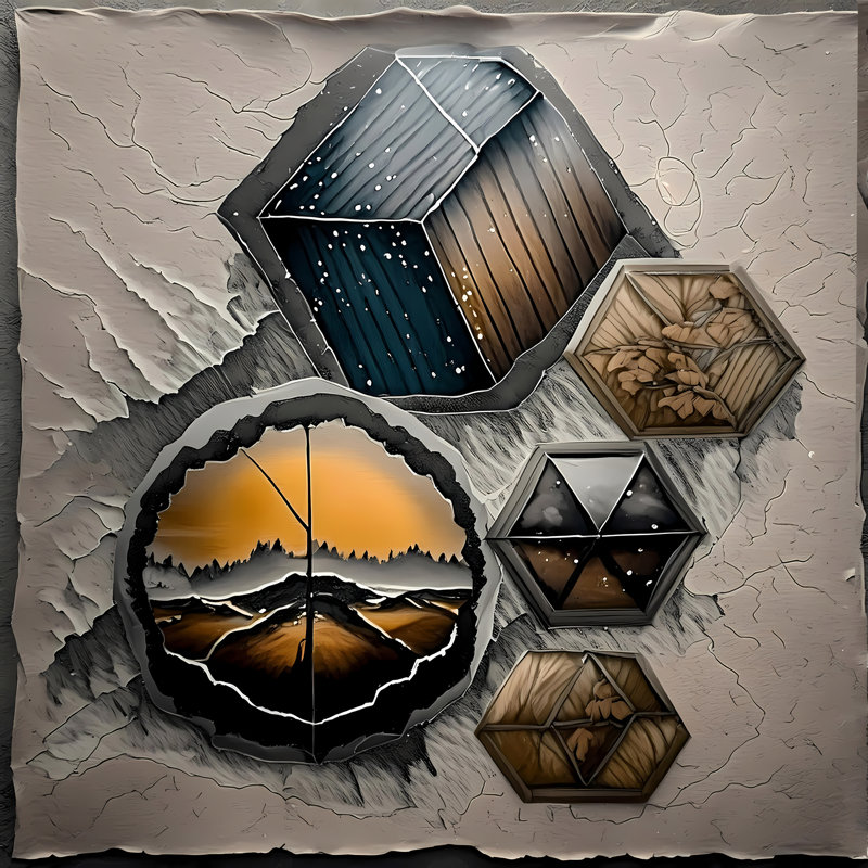 Nature's Illusion, H 24 po x l 24 po