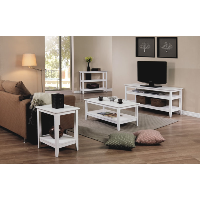 Table de bout Cafferata, Blanc