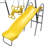 XDP Recreation Rising Sun Playground Outdoor Swing Set, Glider, SeeSaw, & Slide