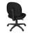 Regency Comfort Series Swivel Fabric Computer Task Chair - Armless - Black-1072959846