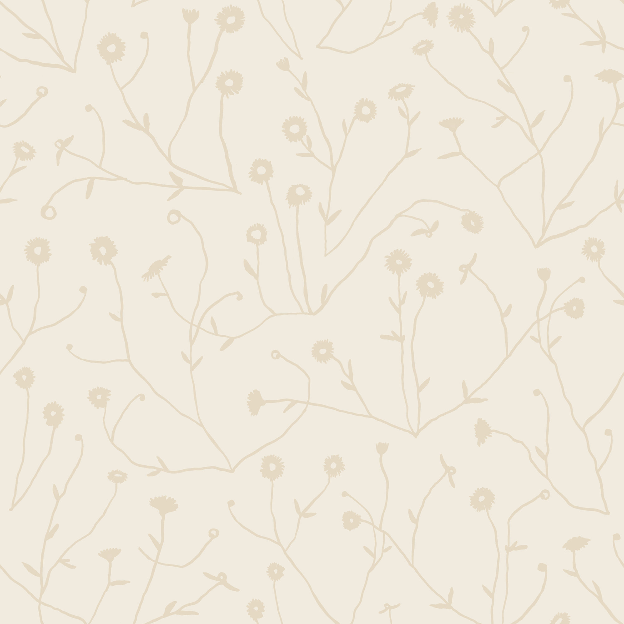 Keyes Floral Wallpaper, Neutral