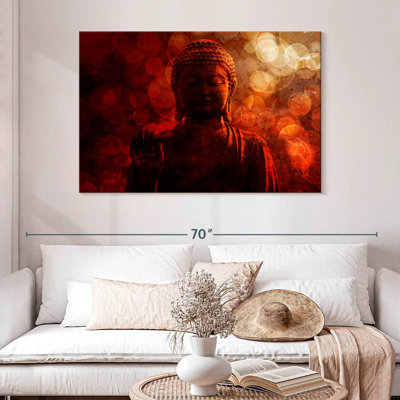 Bouddha rouge bronze Adella