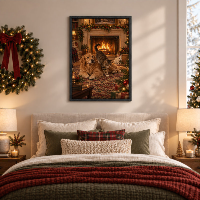 Art mural sur toile Golden Retriever Tabby, H 36 po x l 24 po