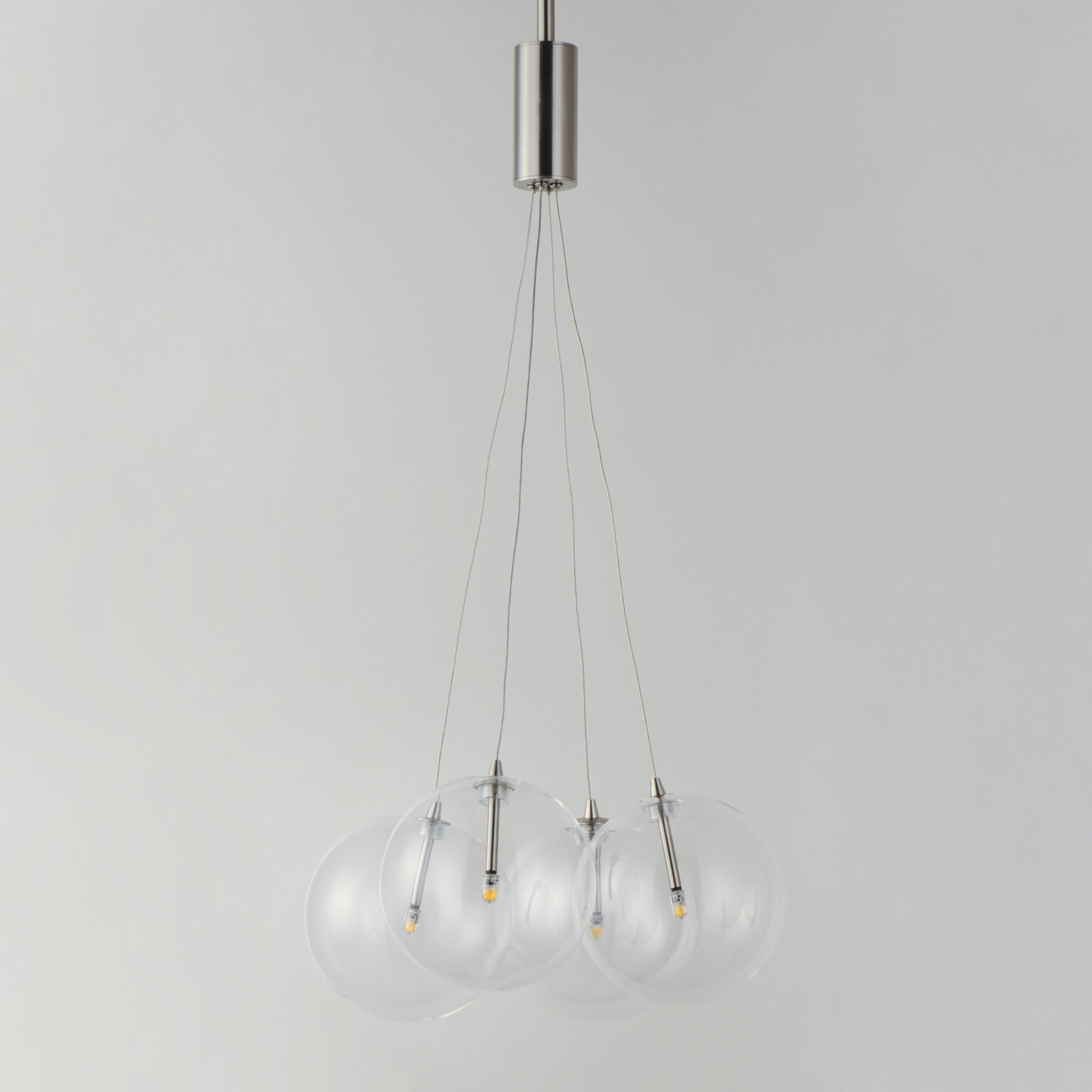 Celica 4 Light Pendant, Satin Nickel