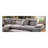 Jemima Gray Fabric Sectional Sofa