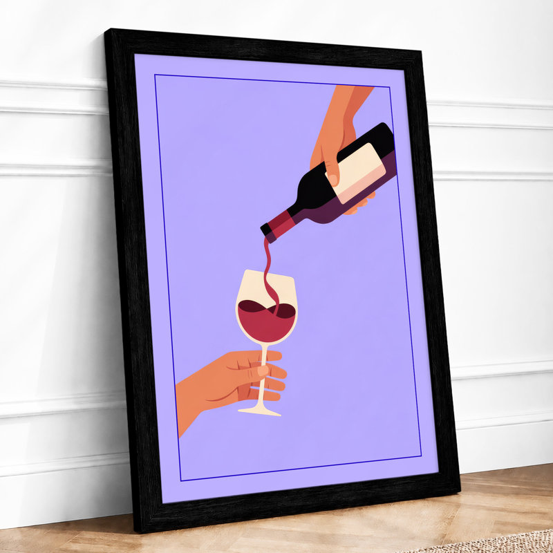 A Toast in Progress Modern - Framed Print, Black, A3 - 42.0 x 29.7 cm