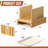 Bread Slicer For Homemade Bread,Bamboo Bread Slicer With Tray,Adjustable Bread Cutting Guide,Compact Board For Homemade Bread,Cakes, Bagels