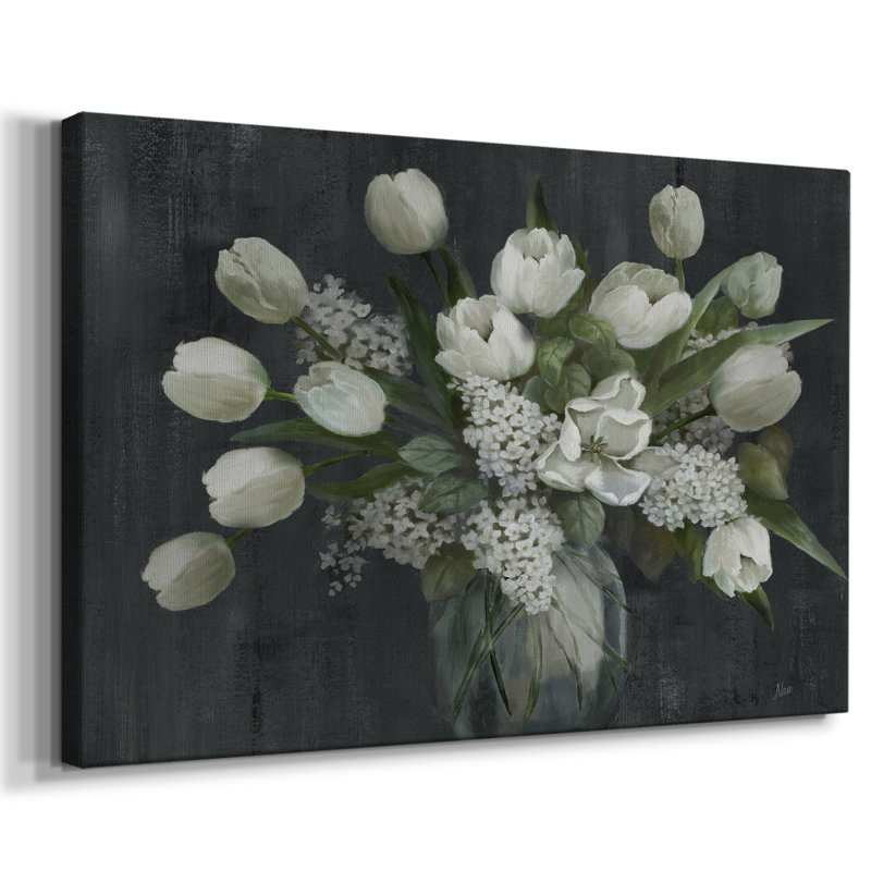 Tulipes et lilas - Cavas enveloppés de galerie, 40 x 60