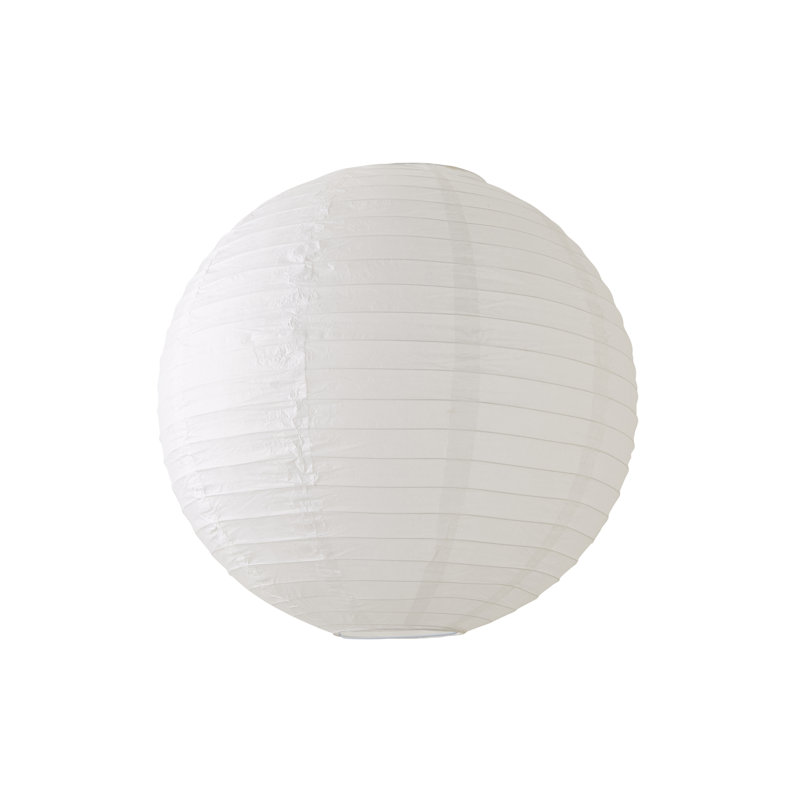 Paper Dome Pendant Shade ( Slip-On ) in White, 52cm H x 56cm W x 56cm D