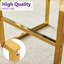 Tabouret de comptoir rembourré avec structure en métal (ensemble de 2)-1409089645-1409089635