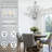 Grinstead 8 - Light Unique / Statement Empire&Classic / Traditional Chandelier With Crystal Accents-1163085549