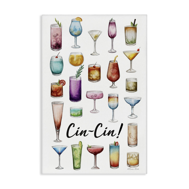 «Cin-Cin Tropical Drink Collage», art mural par Susan Ball, H 36 po x l 24 po