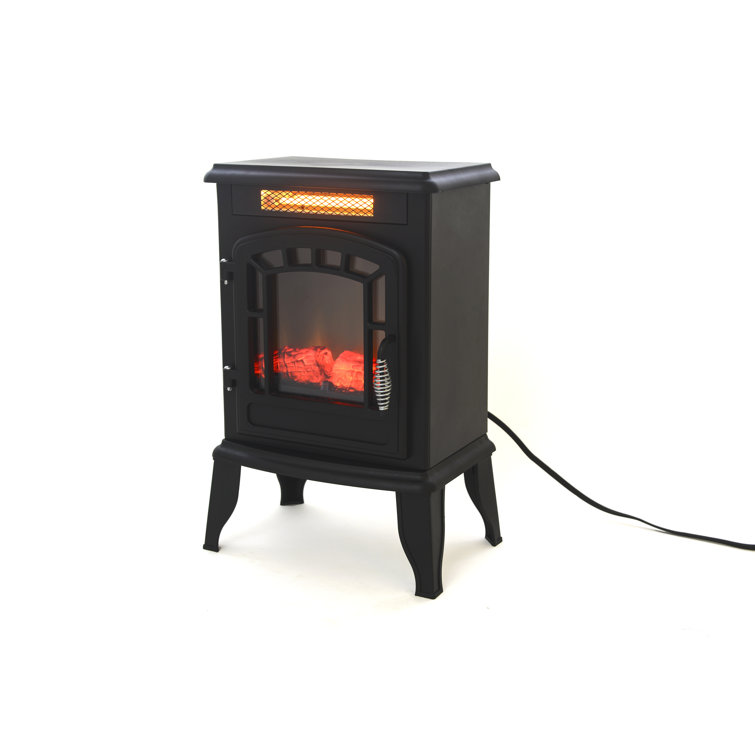 1370W Mini Cube Electric Stove With Independent Heater And Flame