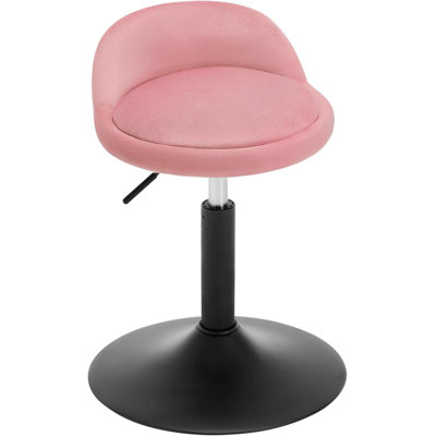 Calio Upholstered Velvet Adjustable Height Bar Stool