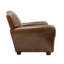 Fauteuil à oreilles en cuir Vicenza