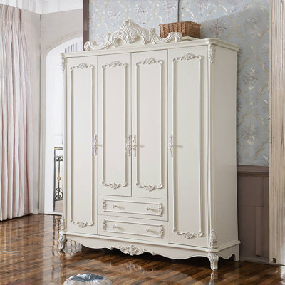 Garde-robe de luxe à quatre portes French Light