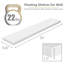 Tablettes flottantes pour salle de bain Sorbus - Tablettes extra-longues de 55 pouces pour la salle de bain, décoration murale pour chambre à coucher, cuisine, salon, rangement pour livres - tablette flottante avec supports cachés (blanc, paquet de 2)-119898071