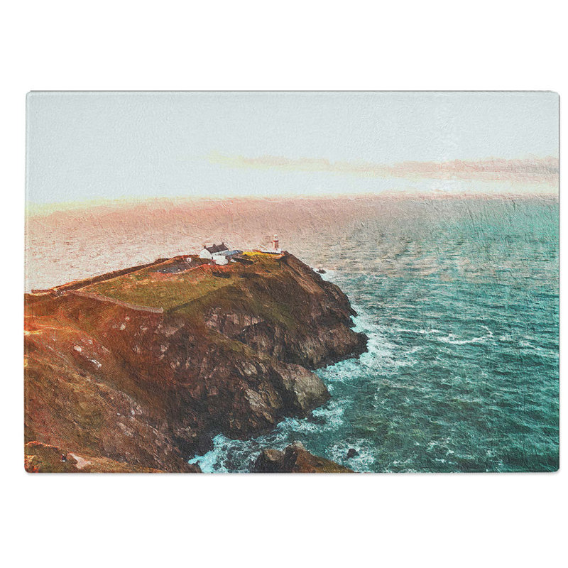 Glass Howth Beacon in Dublin Ireland Chopping Board, 39 cm W x 28.5 cm L