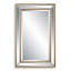  Miroir mural avec cadre biseauté H 32 po, motif classique de perles dorées