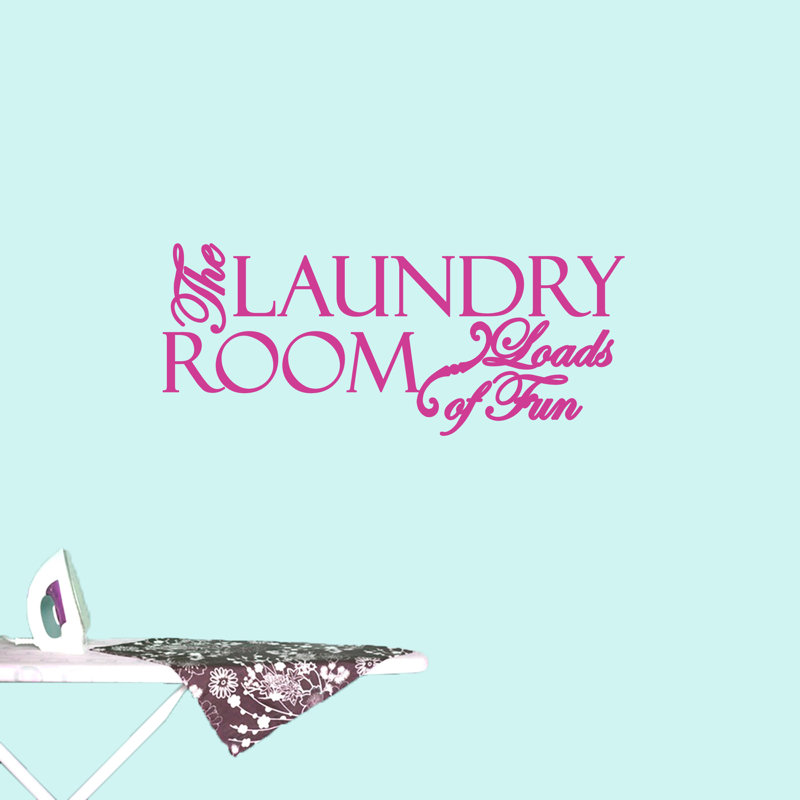 Adhésif décoratif «The Laundry Room», Rose vif