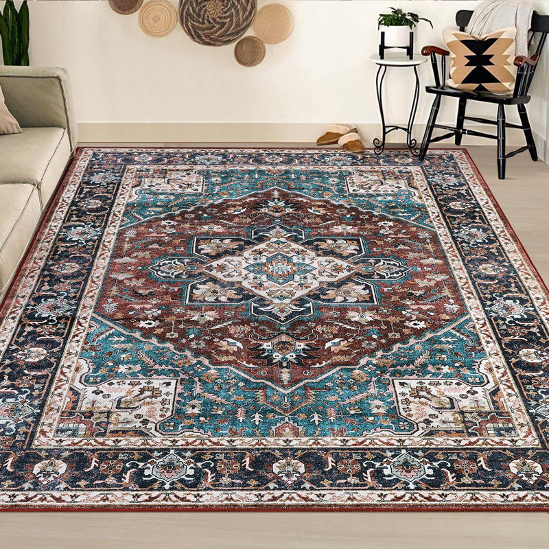 Tapis lavables 9 x 12 tapis rétro pour chambre à coucher
