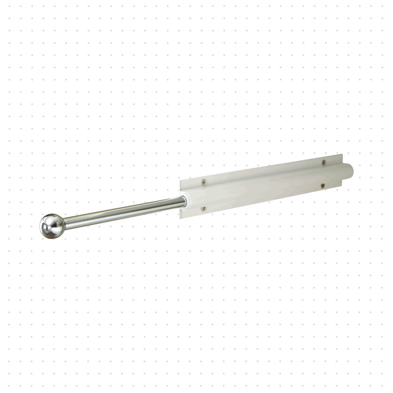Grid Metal Valet Rod, White