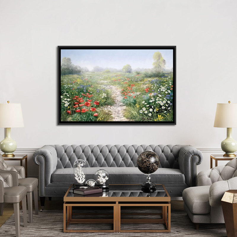 «Poetry of Nature», reproduction sur toile, H 18 po x l 26 po x P 1,5 po, Toile avec cadre noir, Pas de tapis