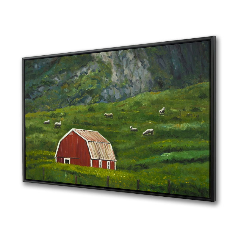 Vie à la campagne - Décor de toile de paysage d'animaux de ferme