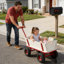 Wagon en bois à quatre roues pour enfants, capacité de 260 lb | Idée de cadeau