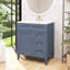 Meuble-lavabo de salle de bain avec 2 tiroirs et un tiroir basculant, conception romaine exquise-1284044372