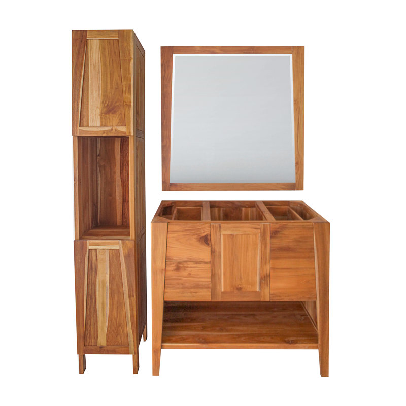 21'' Solid Wood Single Bathroom Vanity Top