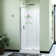 Flex 36" W x 36" D x 78" H Semi-Frameless Square Tub Enclosure with Fixed Panel and Base Included