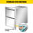 13'' Stainless Steel Drop-In Drawers