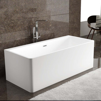 59'' x 28'' Freestanding Soaking Acrylic Bathtub