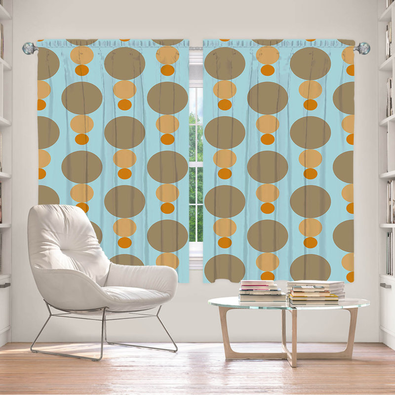 Paire de rideaux obscurcissant en polyester Evalisa, L 40 po x L 61 po