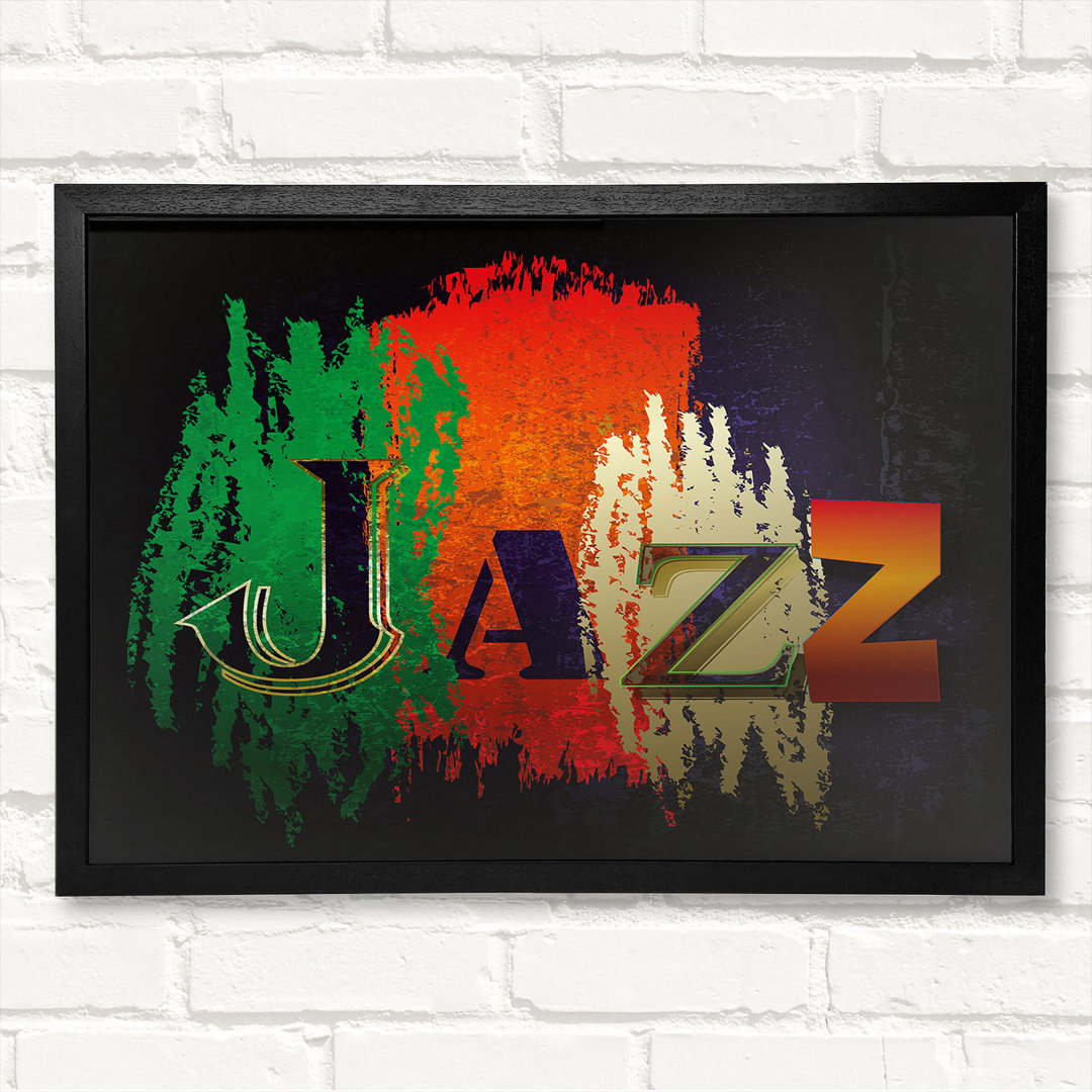 Jazz 1 Gerahmter Druck Wandkunst