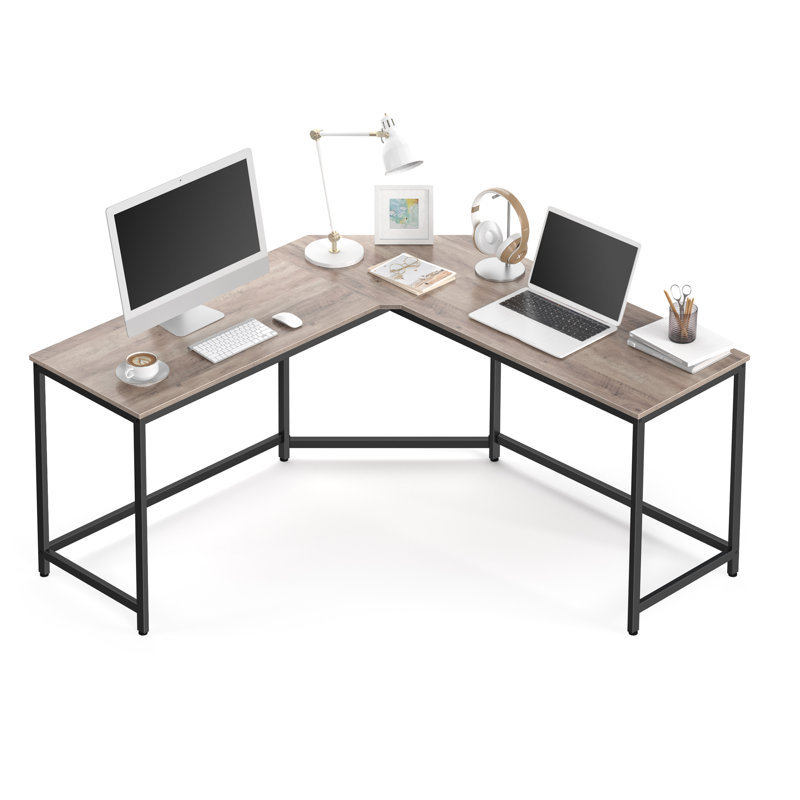 Myra L-Shape Desk, Greige
