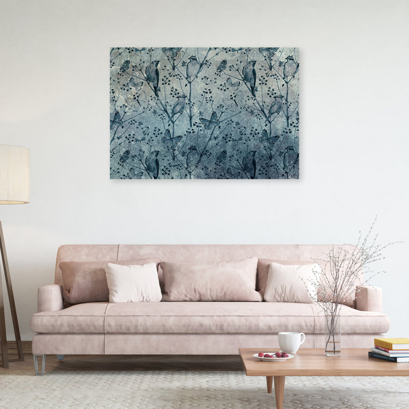 Birds On Branches - Wrapped Canvas Print, 70cm H x 100cm W