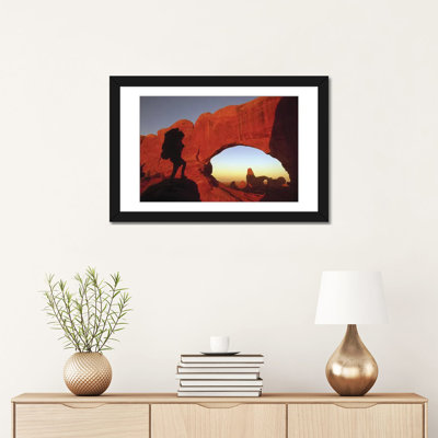 «Mountaineering Arches National Park Ut USA» par Panoramic Images - reproduction de photo sur toile tendue